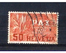 1945 - LOTTO/SVI410U - SVIZZERA - 50 cent. PAX - USATO