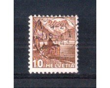 1939 - LOTTO/SVI348U - SVIZZERA - 10c. CASTELLO DI CHILLON - USATO