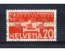 1932 - LOTTO/SVIA17U - SVIZZERA - 20c. POSTA AEREA - USATO