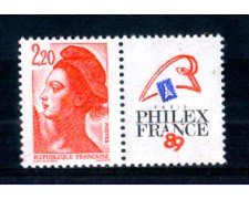 1987 - LOTTO/FRA2464N - FRANCIA - 2,20 Fr. PHILEXFRANCE - NUOVO