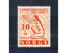 1952 - LOTTO/NORV344N - NORVEGIA - UNIONE CONTRO IL CANCRO - NUOVO