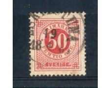 1872 - LOTTO/SVE24IU1  - SVEZIA - 50o. ROSA - USATO