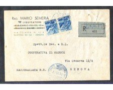 1947 - REPUBBLICA - LBF/745 - GENOVA BUSTA RACC. PER CITTA'