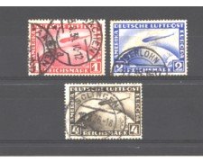1928 - LOTTO/GERA37CPU - GERMANIA REICH - POSTA AEREA ZEPPELIN - USATI