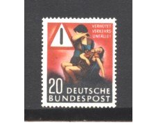 1953 - LOTTO/5282N - GERMANIA FEDERALE - 20p. PREVENZIONE INCIDENTI - NUOVO