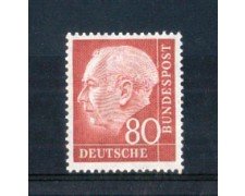 1954 - LOTTO/10505 - GERMANIA FEDERALE - 80p. HEUSS - NUOVO