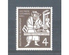 1954 - LOTTO/10509 - GERMANIA FEDERALE - 4p. BIBBIA DI GUTENBERG - NUOVO