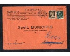 BERGAMO - 1939 - LOTTO/1609B - BUSTA A TARIFFA RIDOTTA PER LECCO