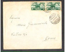 1935 - LOTTO/10734 - ERITREA - 25 CENT. COPPIA SU BUSTA PER COMO