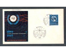 1965 - LOTTO/1434 - GERMANIA - CENTENARIO UIT - BUSTA FDC