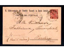 BUSTO ARSIZIO - 1898 - LOTTO/10772 - REGNO - BENEFICI VACANTI CARTOLINA POSTALE