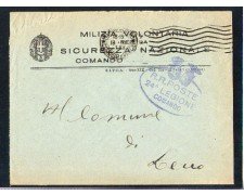 1941 - LOTTO/10782 - REGNO - MILIZIA VOLONTARIA COMANDO - BUSTA