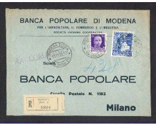 MODENA - 1938 - LOTTO/10902 - REGNO  FRONTESP. DI BUSTA PER MILANO