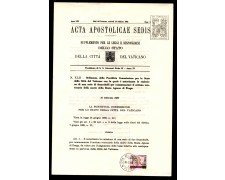 1982 - LOTTO/10993 - VATICANO - BEATA AGNESE DA PRAGA - ACTA APOSTOLICAE
