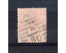 1875 - LOTTO/11194 - GRAN BRETAGNA - 2,5p. ROSA VIOLACEO TAV.8 - USATO
