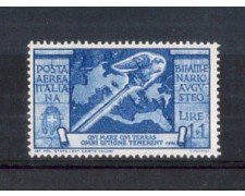 1937 - LOTTO/11308 - REGNO - POSTA AEREA 1+1 LIRA BIMILLENARIO AUGUSTO - NUOVO
