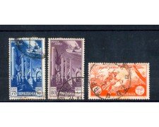 1931/32 - TRIPOLITANIA - POSTA AEREA 75/80/1,50 LIRE - USATI
