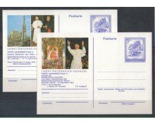 AUSTRIA - 1983 - LBF/1995 - VISITA PAPA - 2 CARTOLINE POSTALI