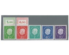 1959 - LBF/2467 - GERMANIA FEDERALE - COMPLEANNO HEUSS 5v.