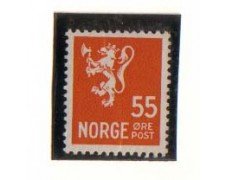 1947 - LOTTO/NORV291N - NORVEGIA - 55 ORE ARANCIO NUOVO