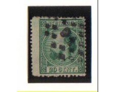 1867 - LBF/2651  - OLANDA - 20c. VERDE - USATO