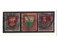 1919 - LBF/2829A  - SVIZZERA - PRO JUVENTUTE 3v - USATI