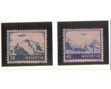 1948 - LBF/2854  - SVIZZERA - POSTA AEREA 2v. NUOVI