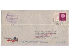 OLANDA - 1954 - LBF/3272 - 1° VOLO KLM CONTELLATION AMSTERDAM/SIDNEY