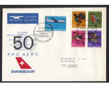 SVIZZERA - 1969 - LBF/3302 - SWISSAIR VOLO ZURIGO/LOSANNA