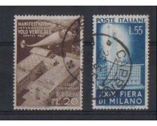 1951 - LOTTO/6137UB - REPUBBLICA - 29° FIERA DI MILANO 2v. USATI