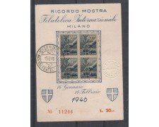 1946 - LBF/675A - REPUBBLICA -  MOSTRA FILATELICA MILANO