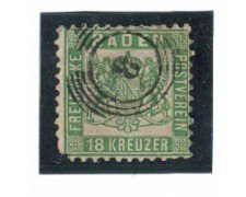 BADEN - 1862/65 -  LOTTO/3475 - 18k. VERDE