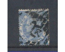 1867 - LOTTO/3517 - GRAN BRETAGNA - 2 Sc. AZZURRO - TAV. 1