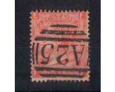 1865 - LOTTO/3533 - GRAN BRETAGNA - 4p. ROSSO ARANCIO - TAV. 13