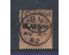 1881 - LOTTO/3551 - GRAN BRETAGNA - 1 SCELLINO ROSSO - TAV. 14