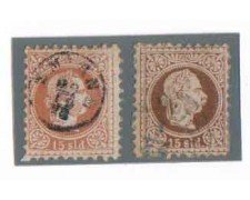 1867/75 - LOTTO/3699 - AUSTRIA LEVANTE - 15s. BRUNO