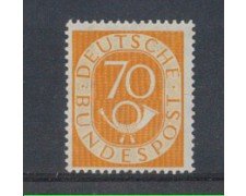 1951 - LOTTO/3752 - GERMANIA FEDERALE - 70p. GIALLO OCRA