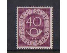 1951 - LOTTO/3755 - GERMANIA FEDERALE - 40p. CORNO DI POSTA