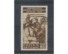 1935 - LOTTO/4175C - VATICANO - 80c. CONGRESSO GIURIDICO