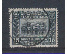 1910 - LOTTO/ERIT36UA - ERITREA -  15c. GRIGIO NERO - USATO
