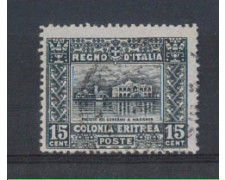 1910 - LOTTO/ERIT36UB - ERITREA - 15c. GRIGIO NERO - USATO