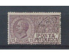 1921 - LOTTO/REGPN2U - REGNO -15c. POSTA PNEUMATICA - USATO