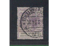 1924 - LOTTO/REGSS28U - REGNO - 50c. CASSA ASS. SOCIALI - USATO