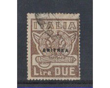 1923 - LOTTO/ERIT69U - ERITREA - 2 LIRE MARCIA SU ROMA - USATO
