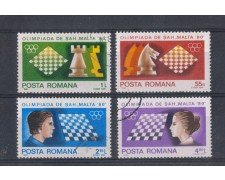 1980 - LOTTO/4973 - ROMANIA - OLIMPIADI SCACCHI 4v.