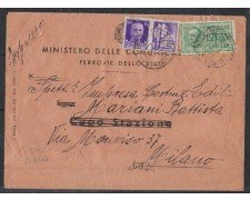 1944 - LOTTO/501 - BUSTA ESPRESSO DA FIRENZE PER MILANO