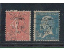 1930 - LOTTO/5208 - FRANCIA - CONGRESSO B.I.T. 2v. - USATI