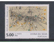 1993 - LOTTO/5243 - FRANCIA - 5 Fr. QUADRO DI VIEIRA DA SILVA