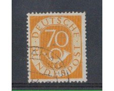1951 - LOTTO/5280 - GERMANIA FEDERALE - 70p. CORNO DI POSTA - US