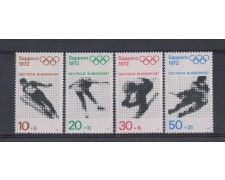 1971 - LOTTO/5312 - GERMANIA FEDERALE - OLIMPIADI SAPPORO 4v.